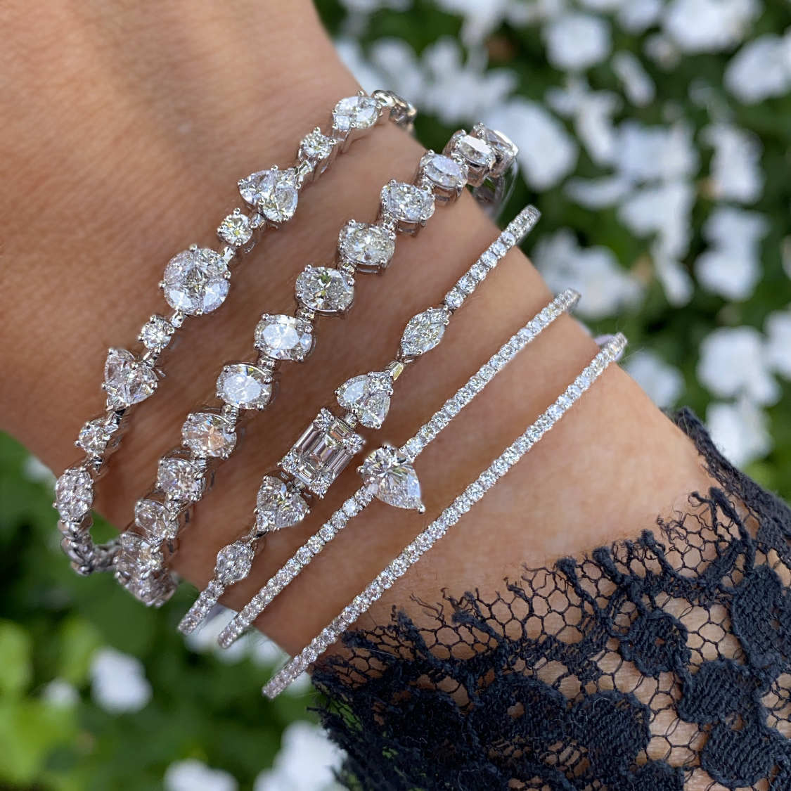 A white stack to sparkle on your Sunday night