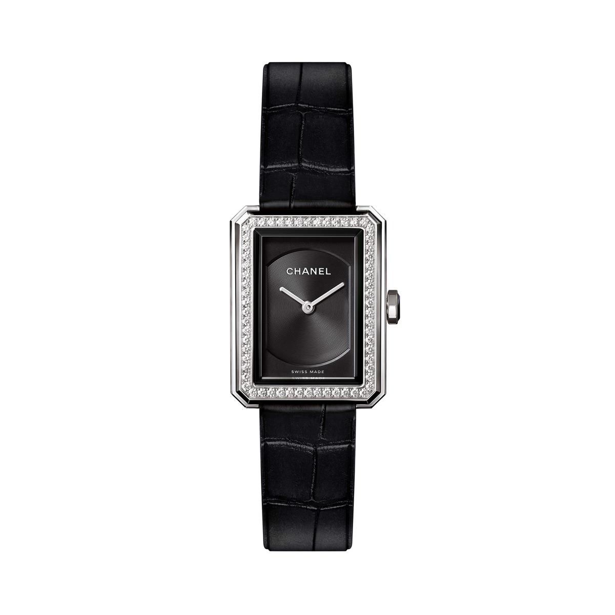 CHANEL Boyfriend Watch 28mm Black Dial