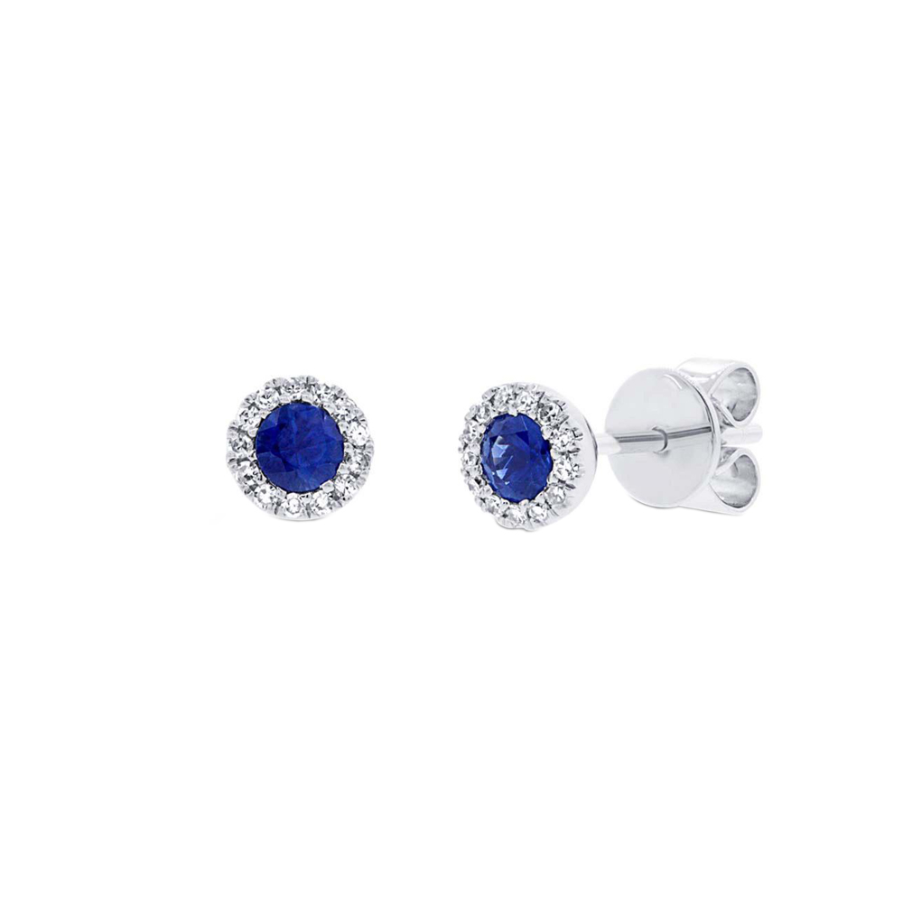 London Collection Diamond and Sapphire Stud Earrings