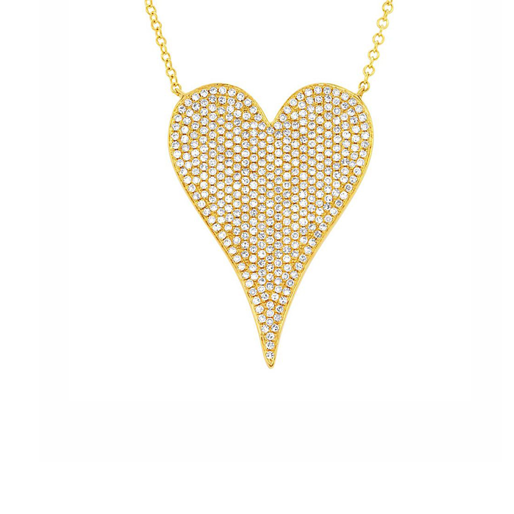 London Collection Yellow Gold Heart Pendant Necklace