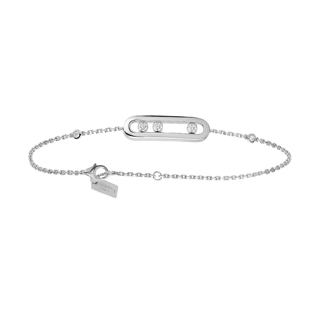 Messika Baby Move 18k Gold Pave Diamond Bracelet