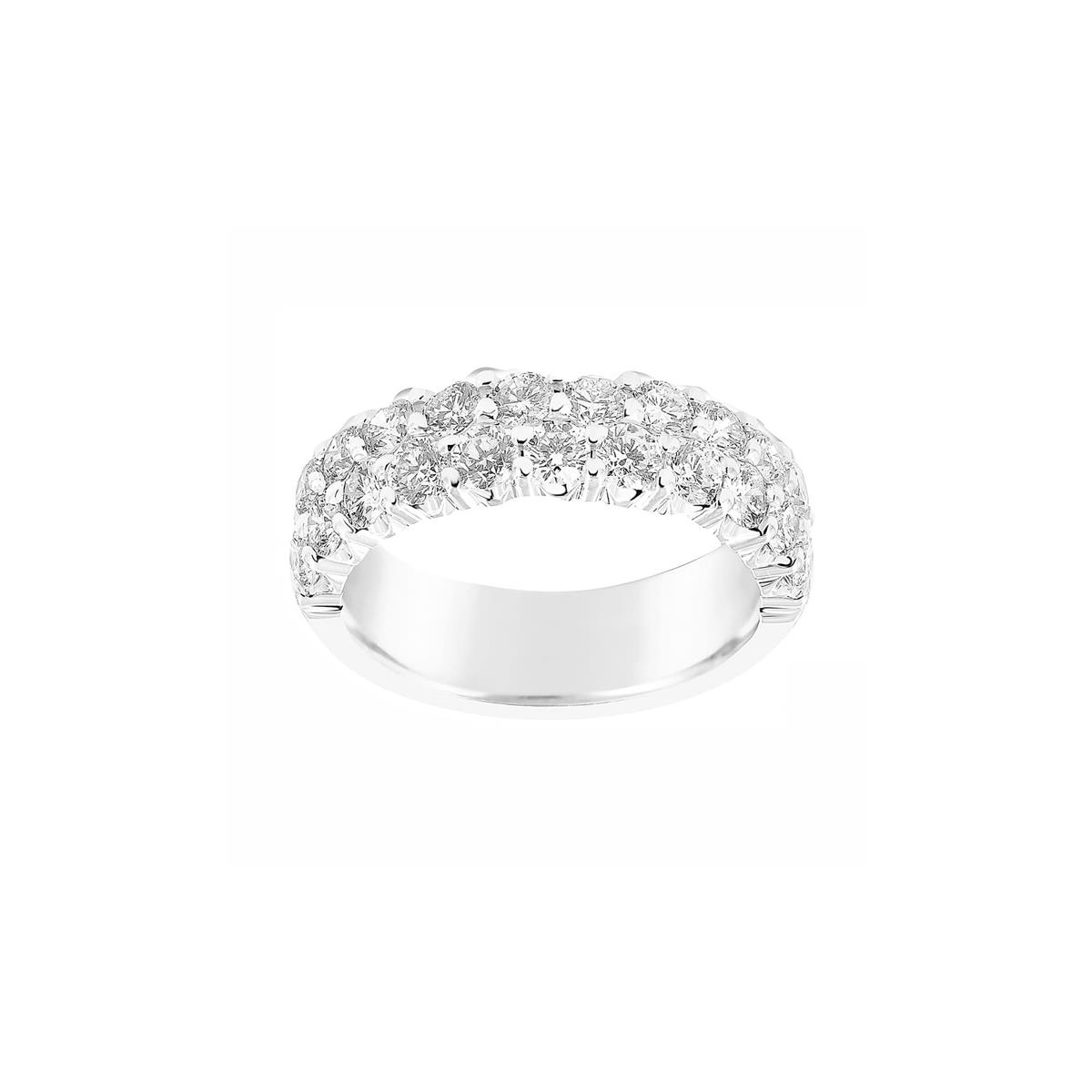 Where Individuality Meets Brilliance. Mixed Diamond Multi-Row Bands For A New Kind Of Wedding Day Elegance. 