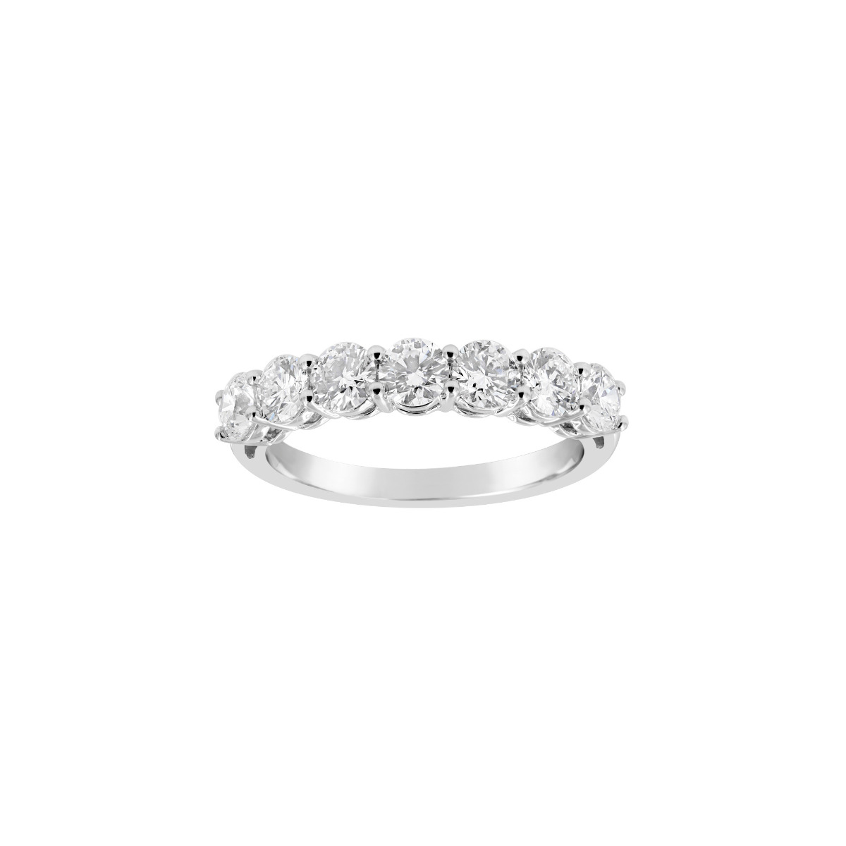 TWO by London 14k Seven Diamond Large Anniversary Band