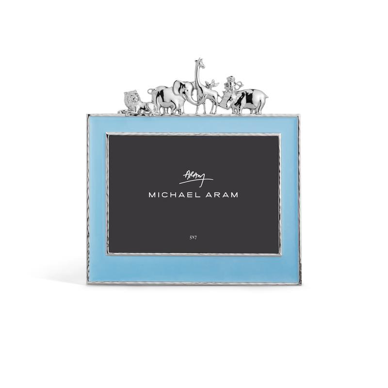 Michael Aram 5X7 Blue Enamel Animals Frame