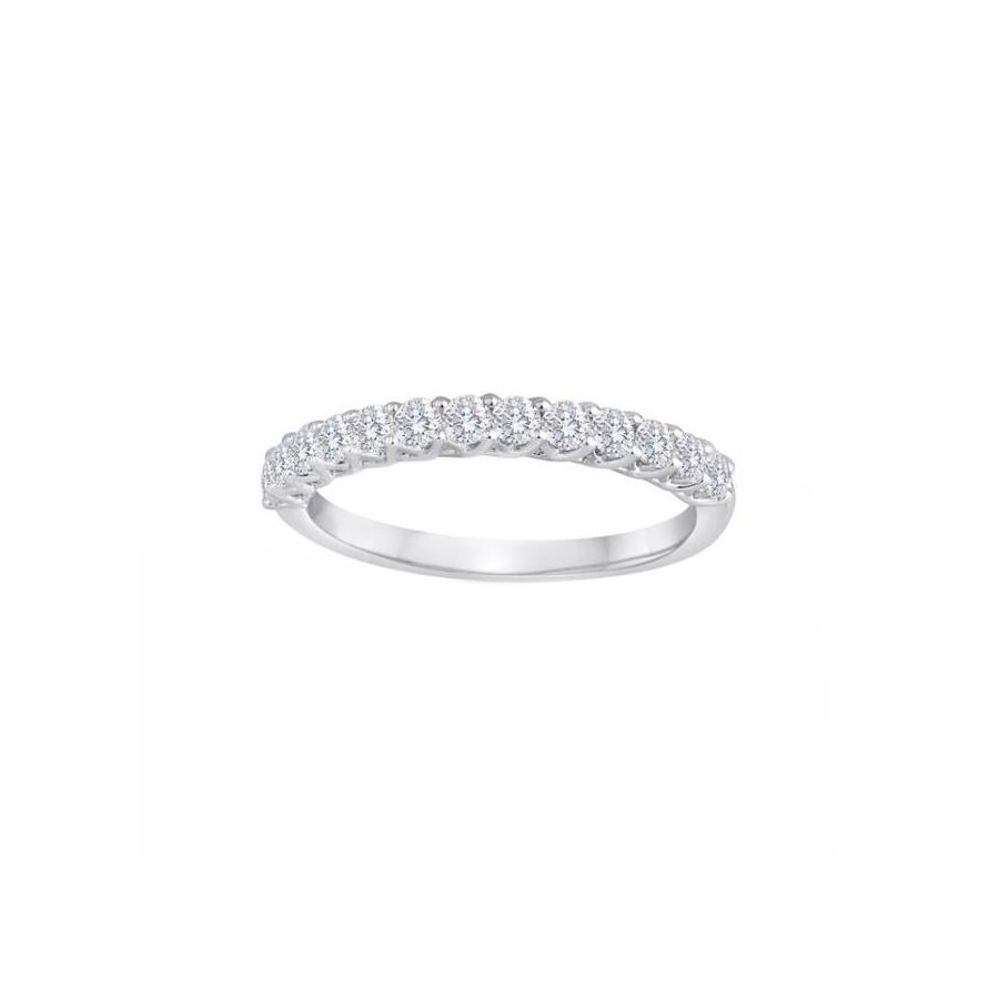 TWO By London Platinum 13 Diamond Weave Wedding Band