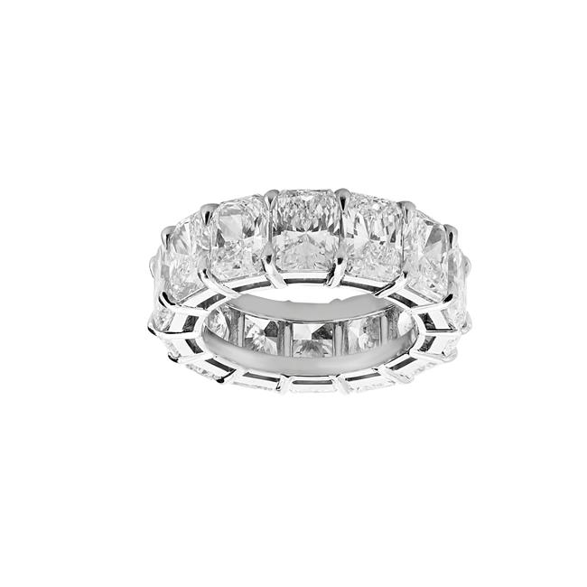 Norman Silverman Platinum Diamond Eternity Band