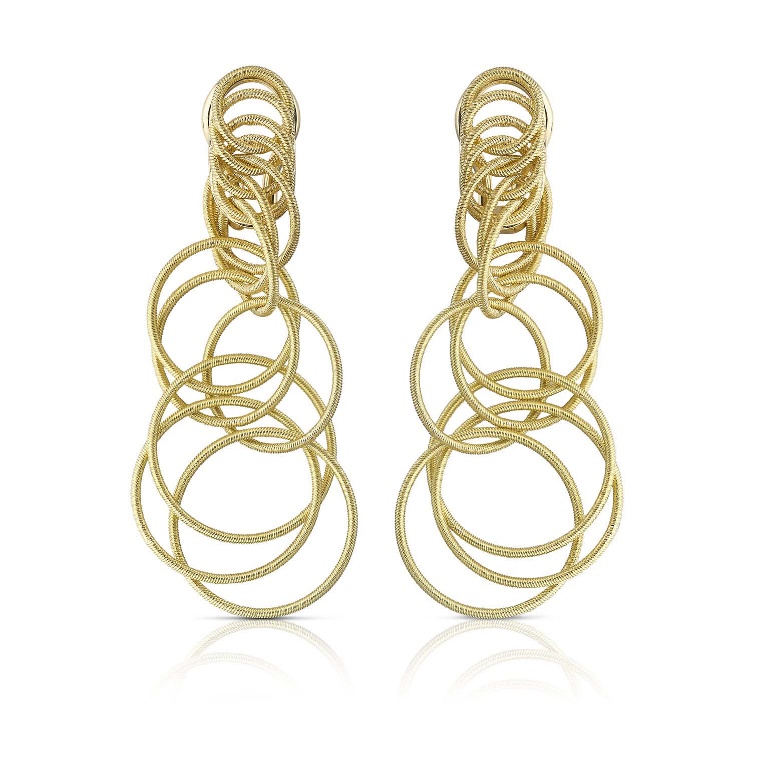Buccellati Hawaii 18k Circle Drop Earrings