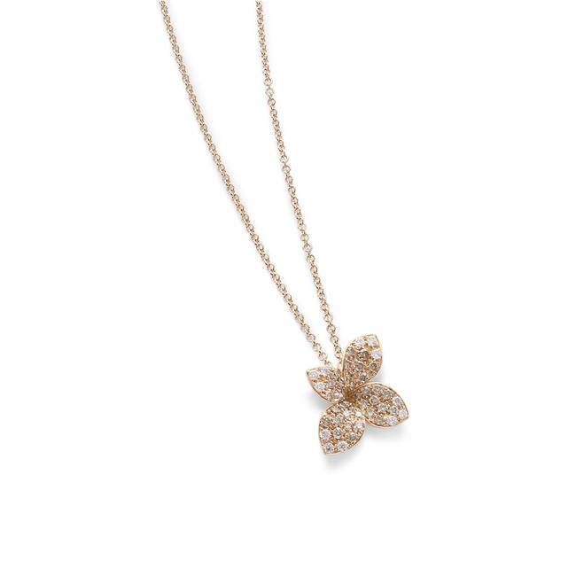 Pasquale Bruni Petit Garden 18k Rose Gold Flower Necklace 