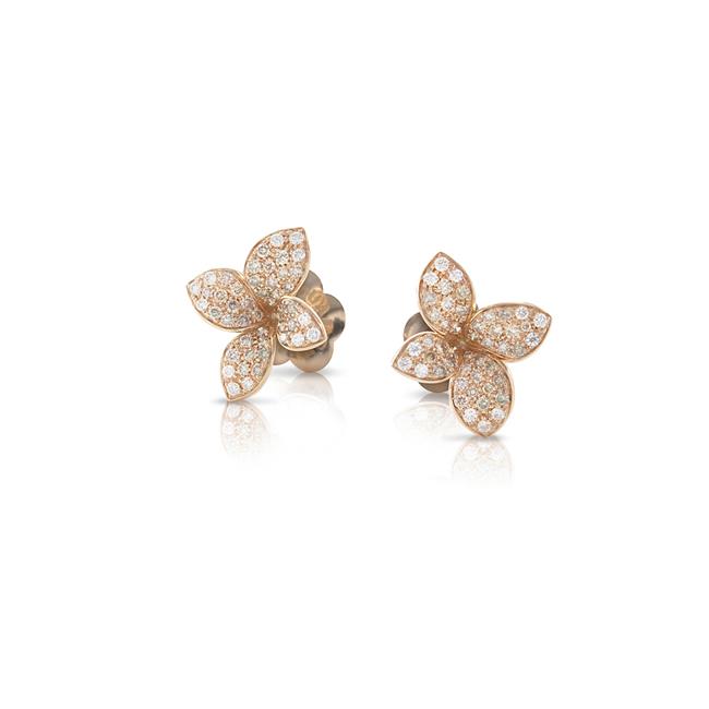 Pasquale Bruni Petit Garden 18k Rose Gold Flower Earrings