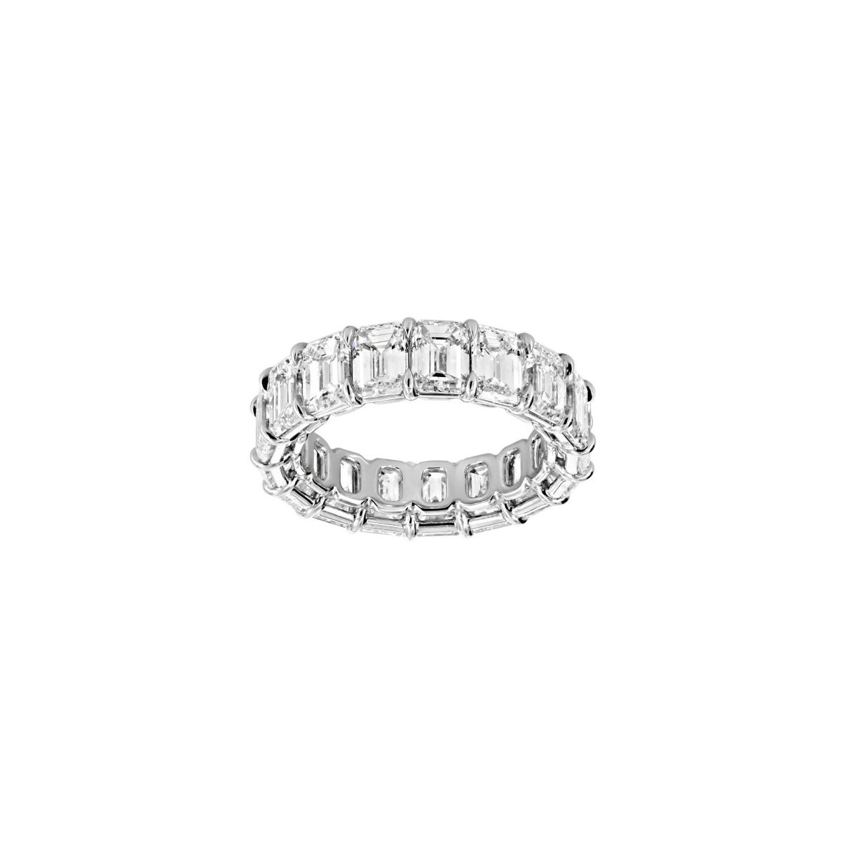 London Collection Eternity Core Emerald Cut Diamond Eternity Band