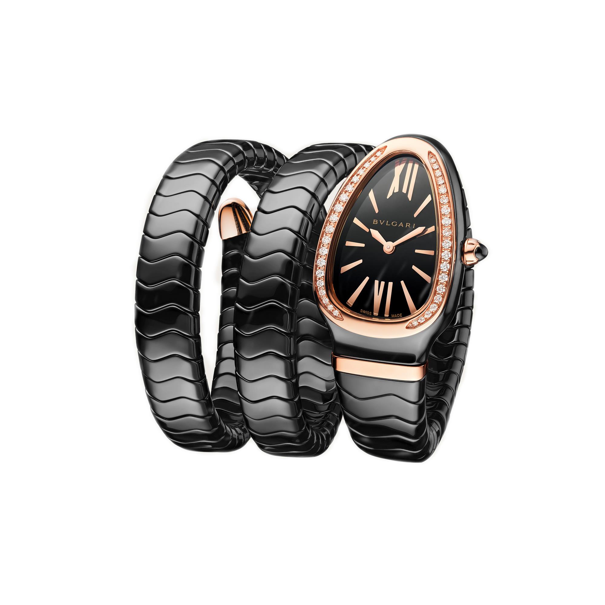 Bvlgari Serpenti Spiga Rose Gold Diamond Watch
