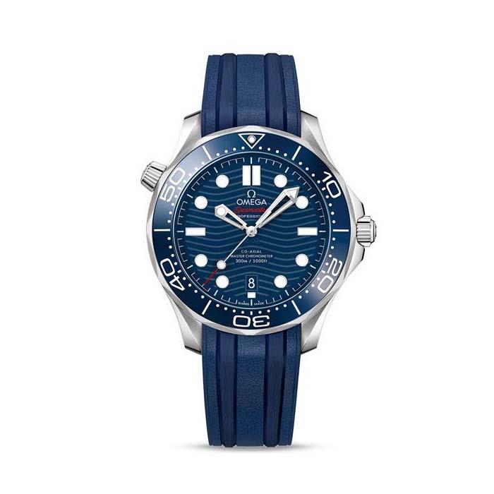OMEGA Seamaster Diver 300m Stainless Steel Blue 42mm with Rubber Strap Automatic