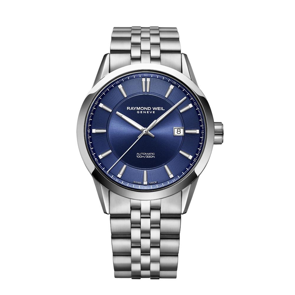 Raymond Weil Freelancer Blue Steel Date
