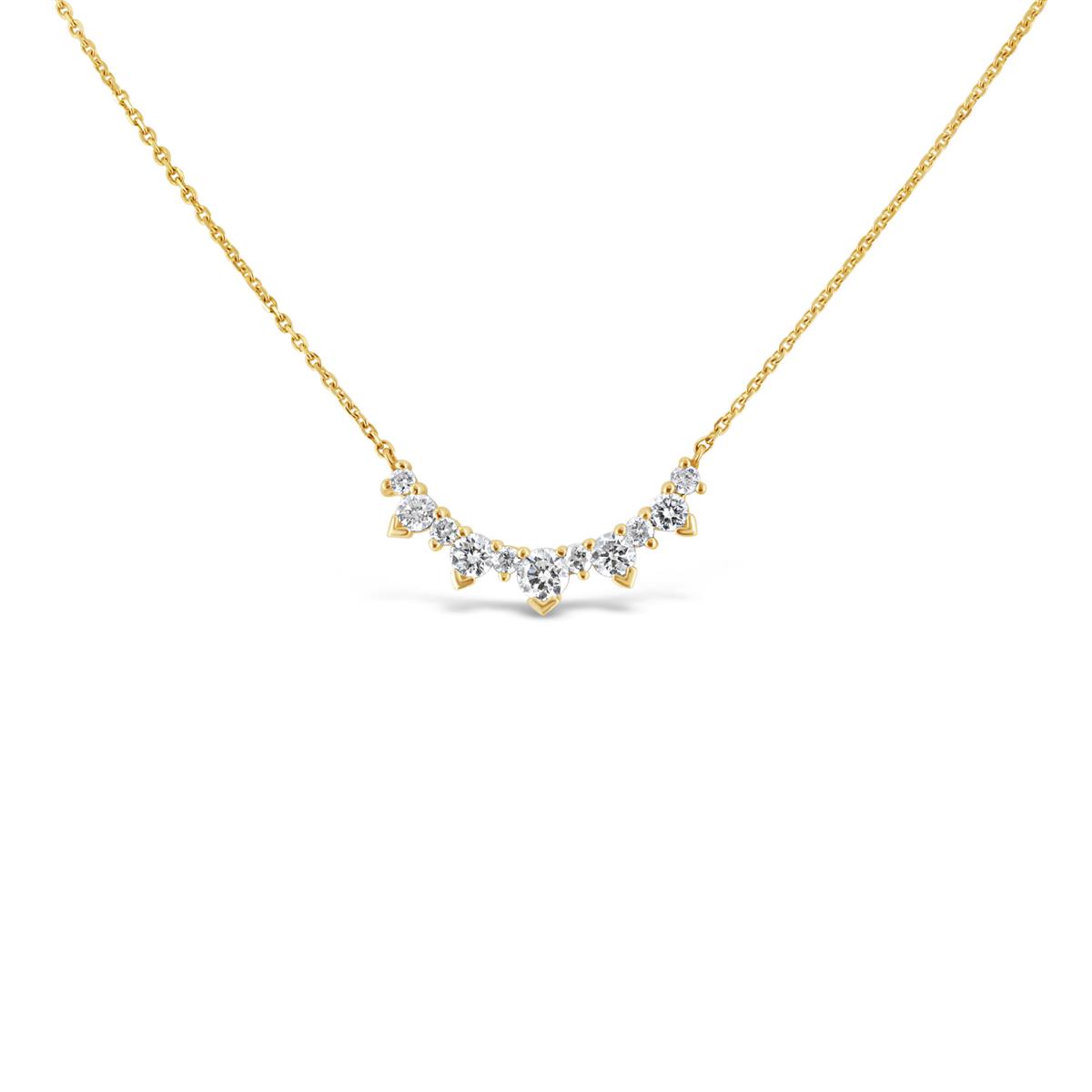 London Collection 14k Graduating Diamond Necklace