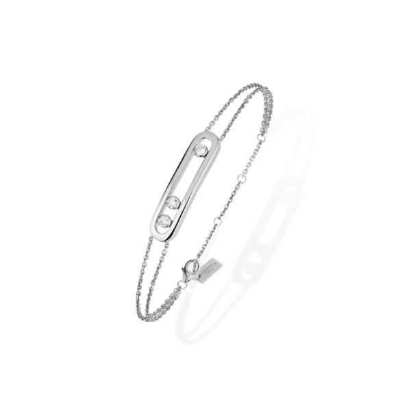 Messika Move 18k Gold Diamond Double Chain Bracelet