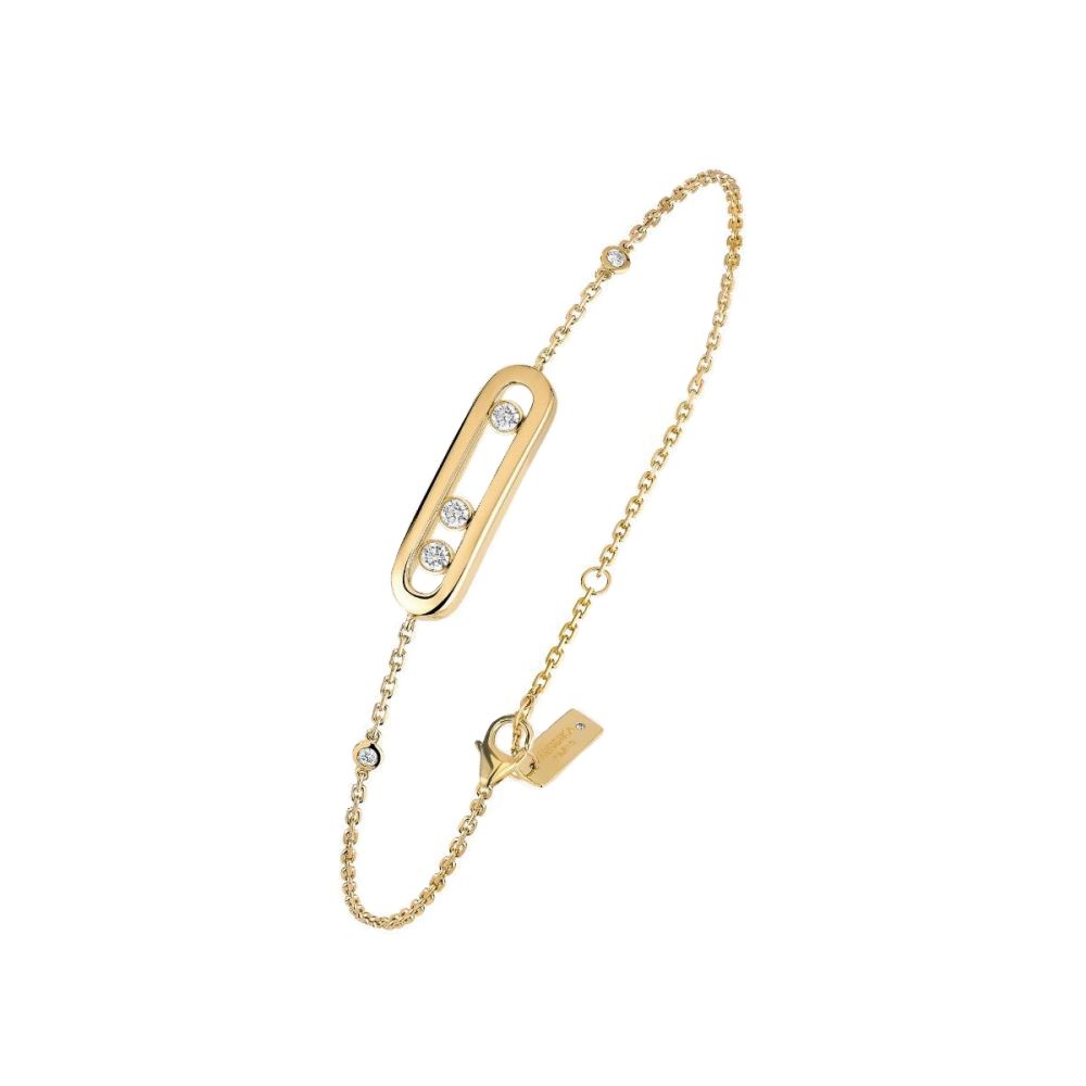 Messika Baby Move 18k Gold Pave Diamond Bracelet