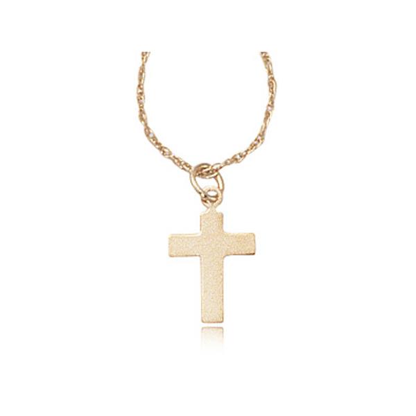 London Collection 14k Small Cross Pendant Necklace