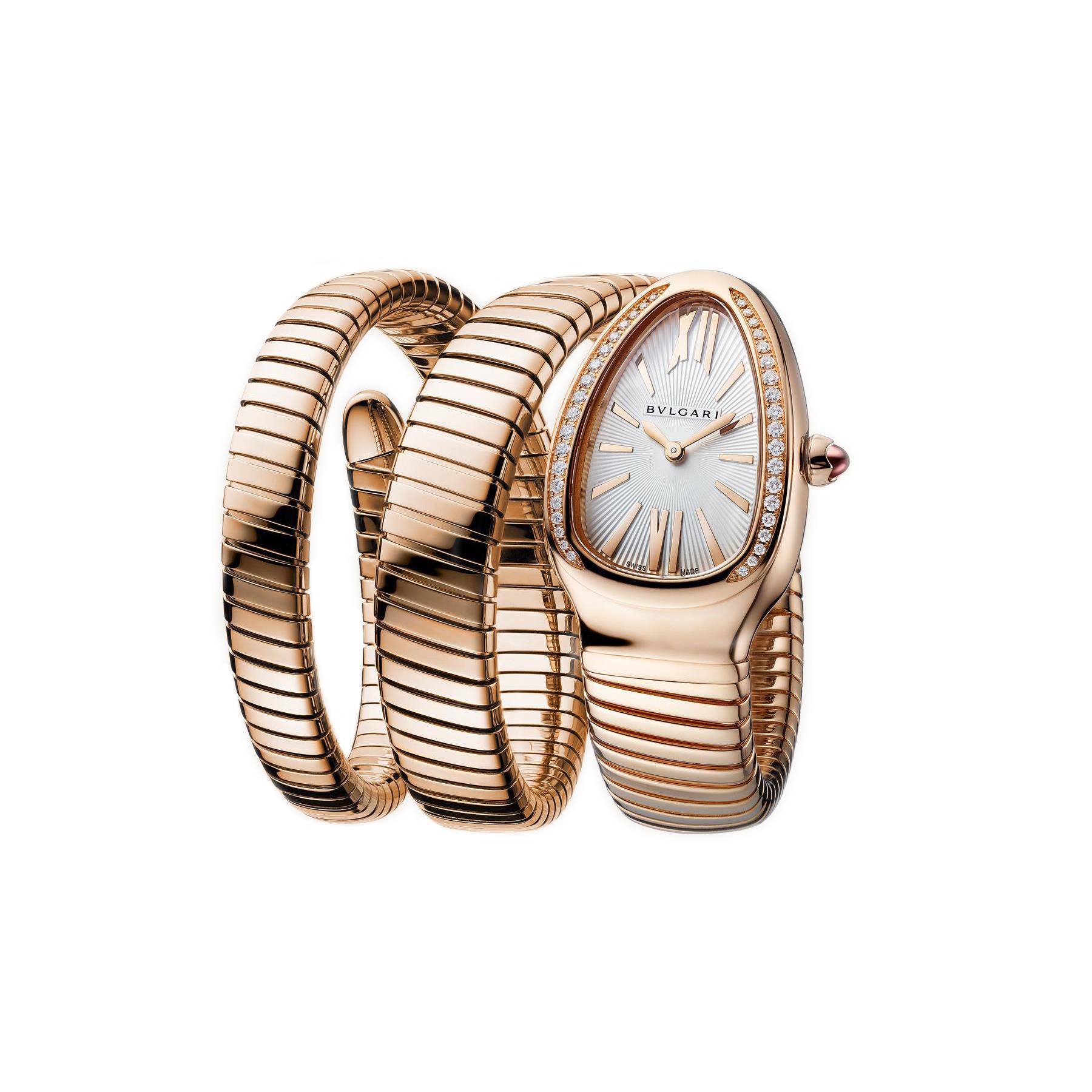 Bvlgari Serpenti Tubogas Diamond Bezel Watch
