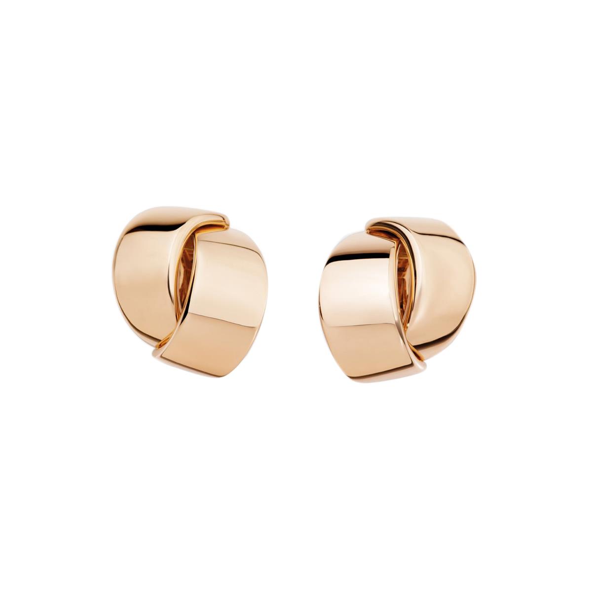 Vhernier Abbraccio 18k Rose Gold Earclips