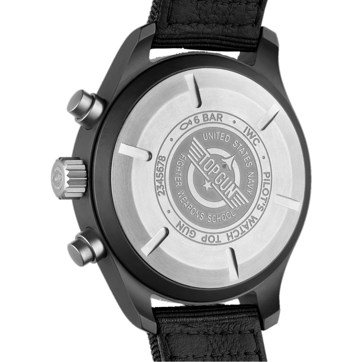 IWC Schaffhausen Ceramic Black 44.5mm Top Gun Chronograph