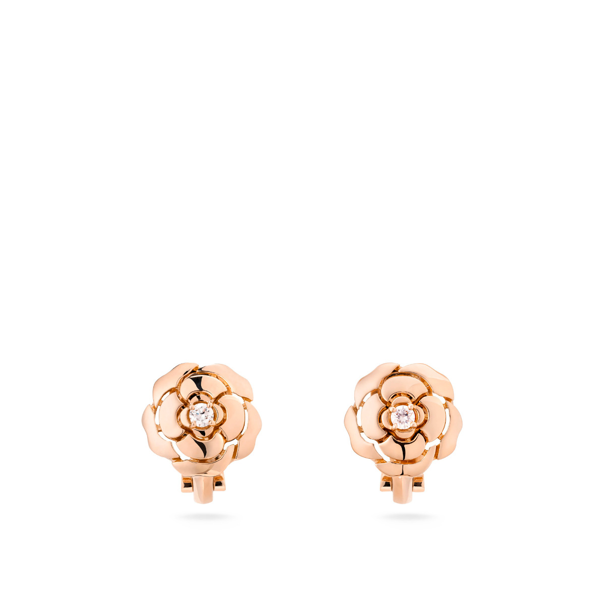 CHANEL Extrait de Camelia Earrings