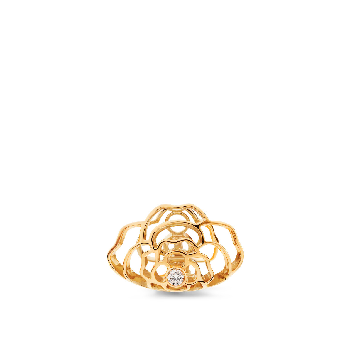 CHANEL Petales De Camelia Earring