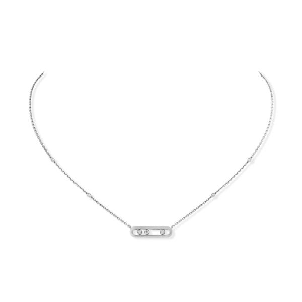 Messika 18k White Gold and Diamond Baby Move Necklace