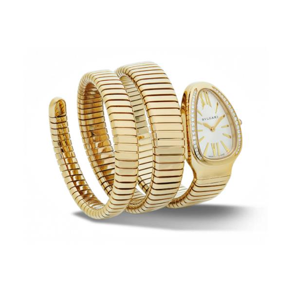 Bvlgari Serpenti Tubogas Yellow Gold Diamond Watch
