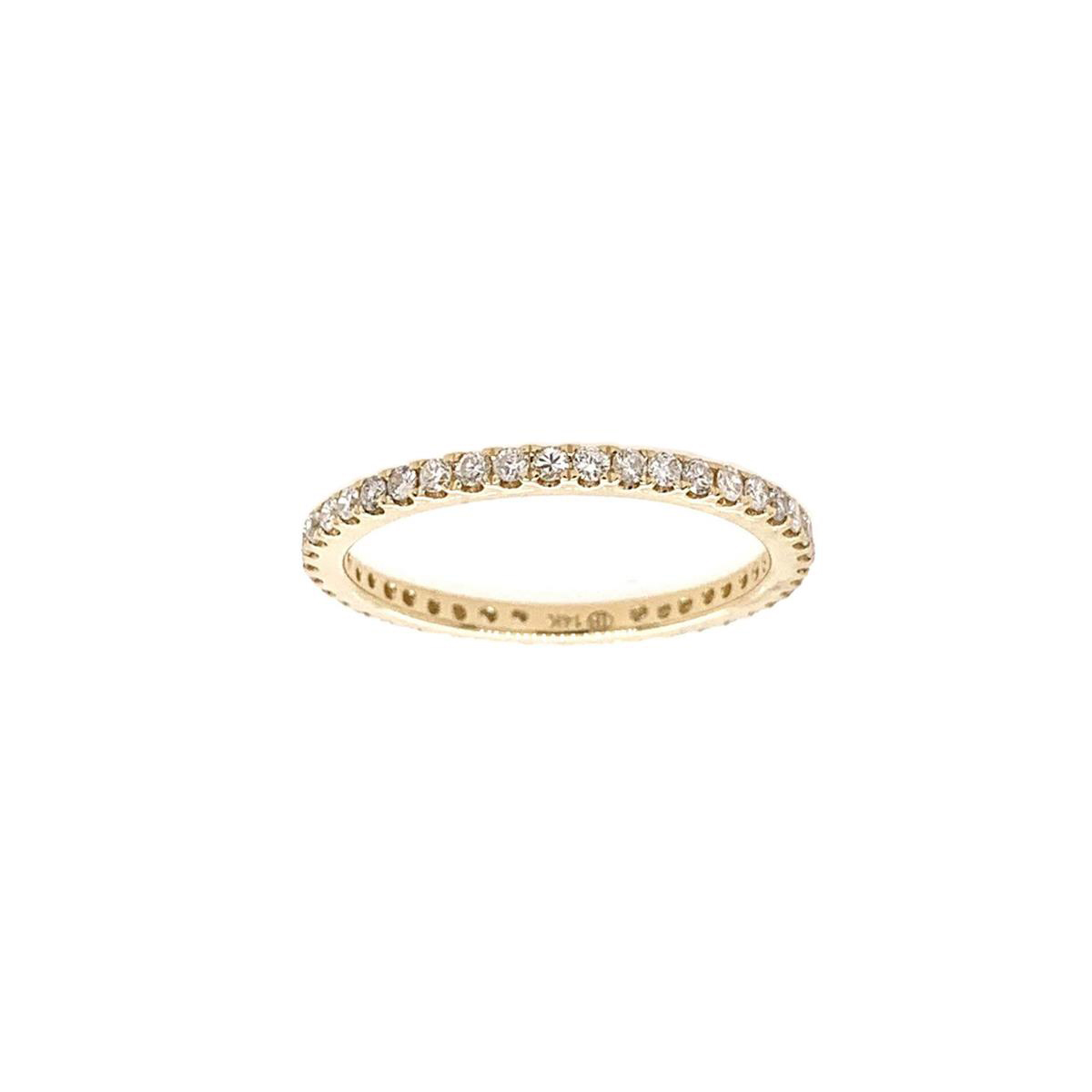 TWO By London 14k Yellow Gold Diamond Eternity Band
