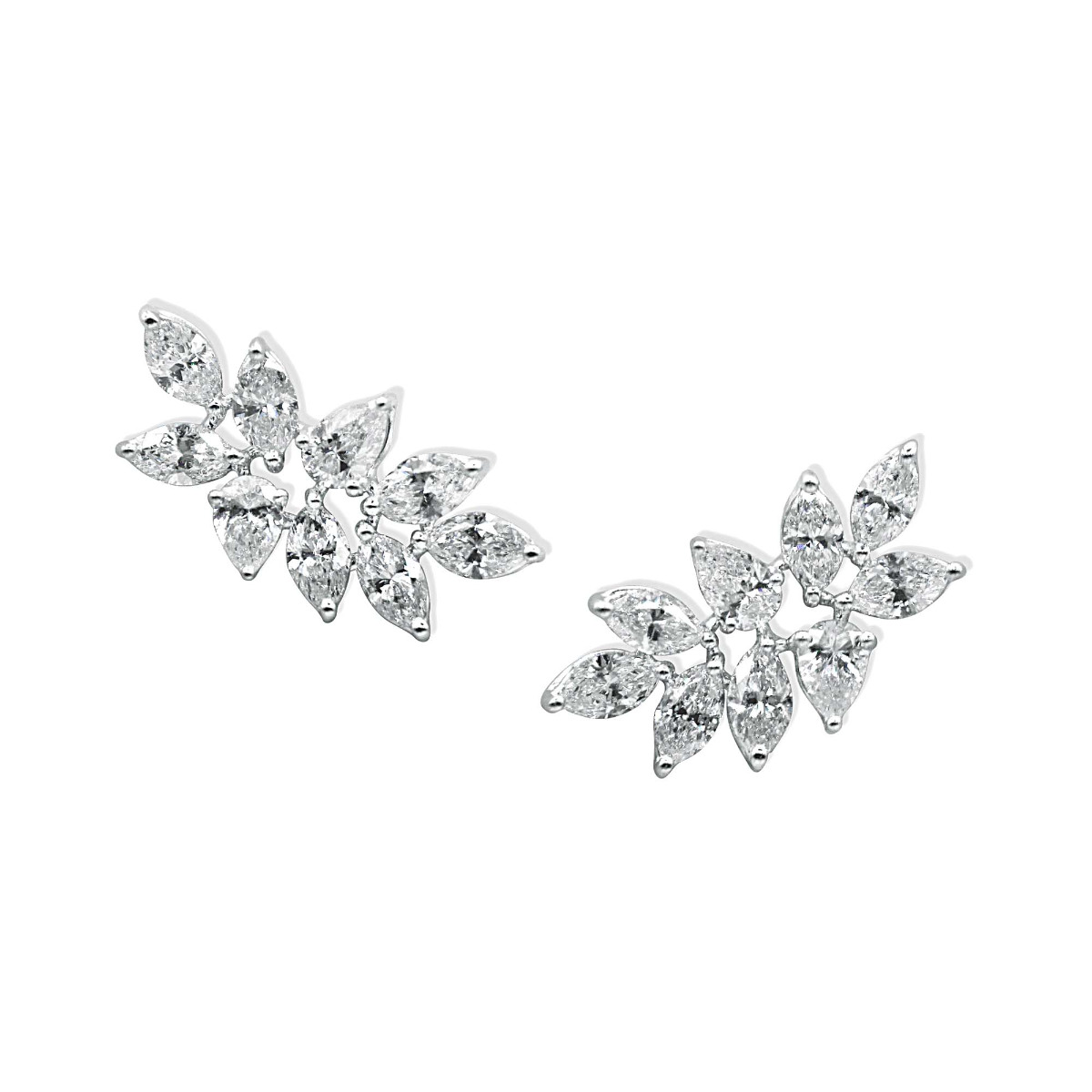 London Collection 18k Pear Shape and Marquise Diamond Ear Climber