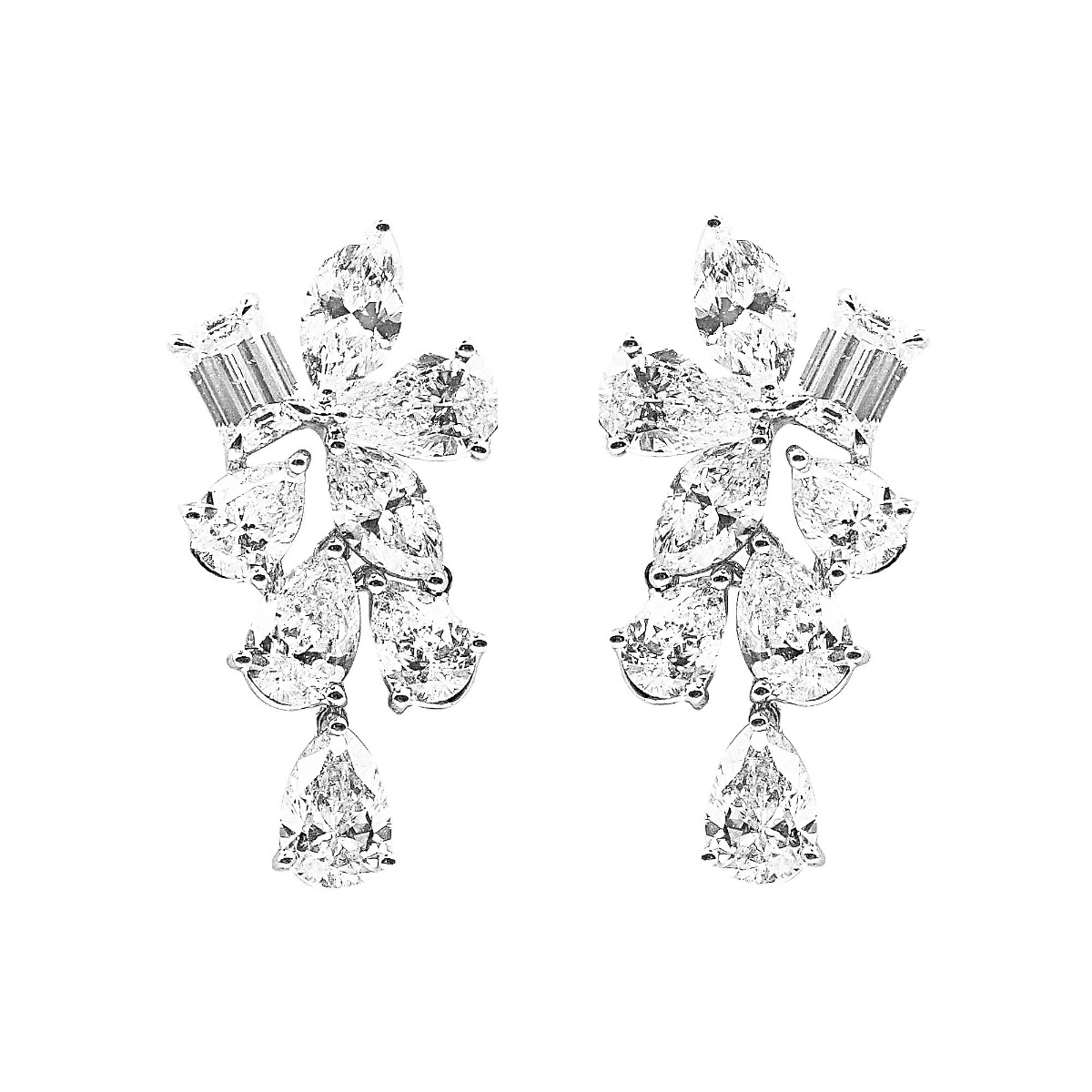 London Collection 18k Diamond Chandelier Drop Earring