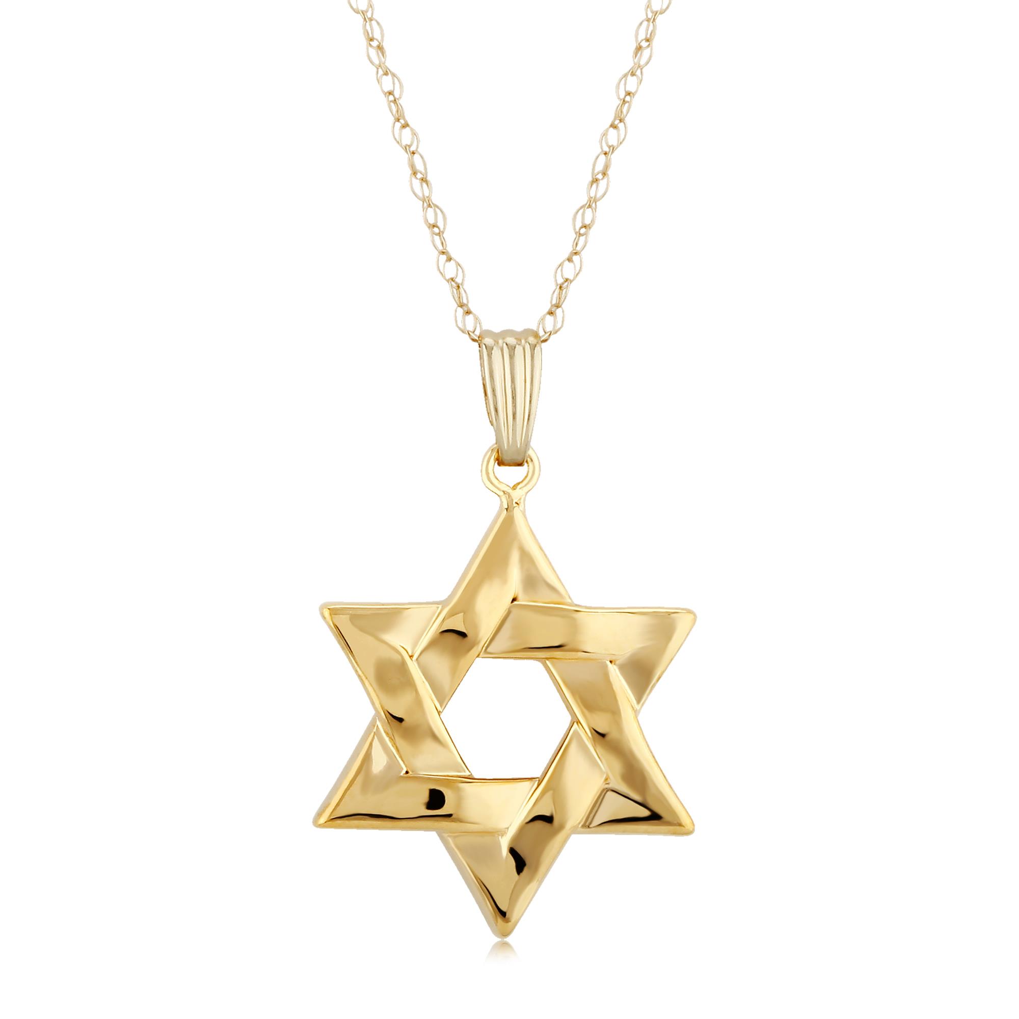 London Collection 14k Medium Star of David Pendant Necklace