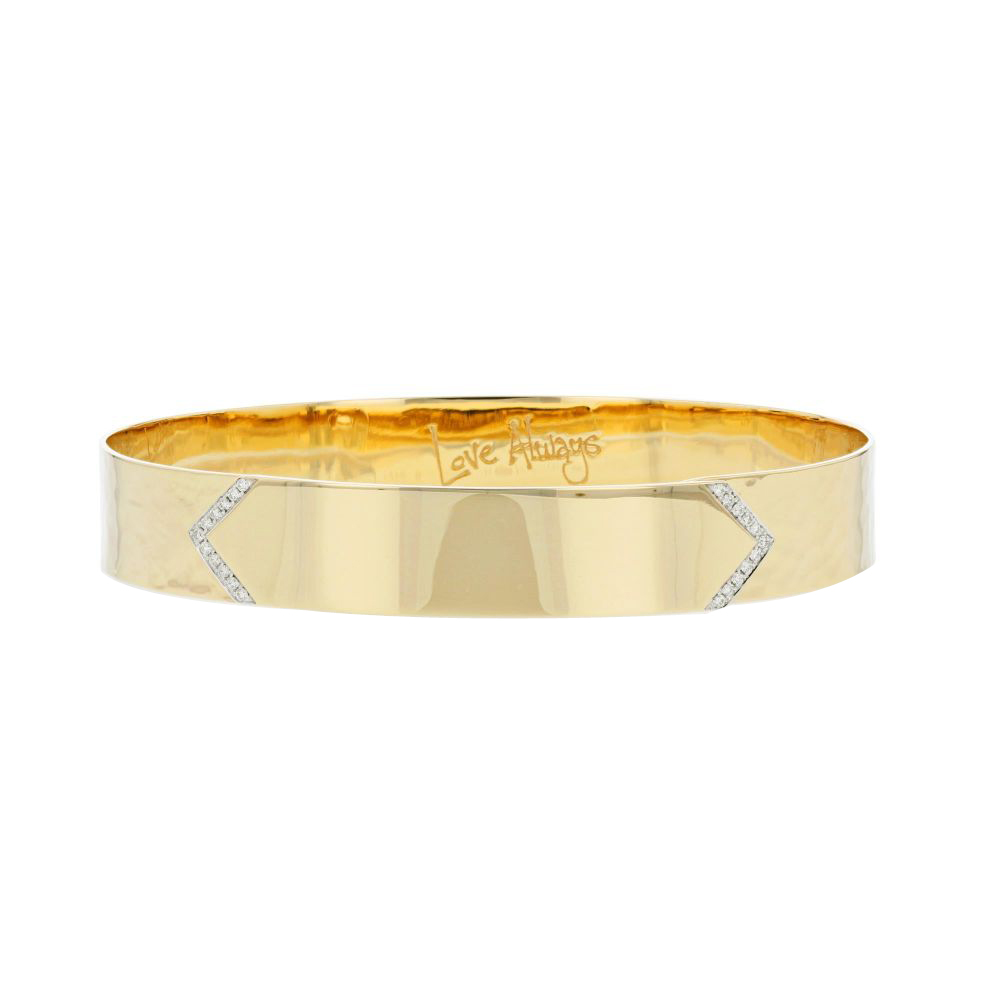 Phillips House Affair 14k Yellow Gold Diamond Flex Id Bracelet