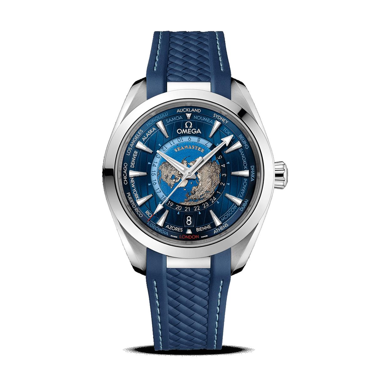 OMEGA Seamaster Aqua Terra 150m Co-Axial Master Chronometer GMT Worldtimer 43mm