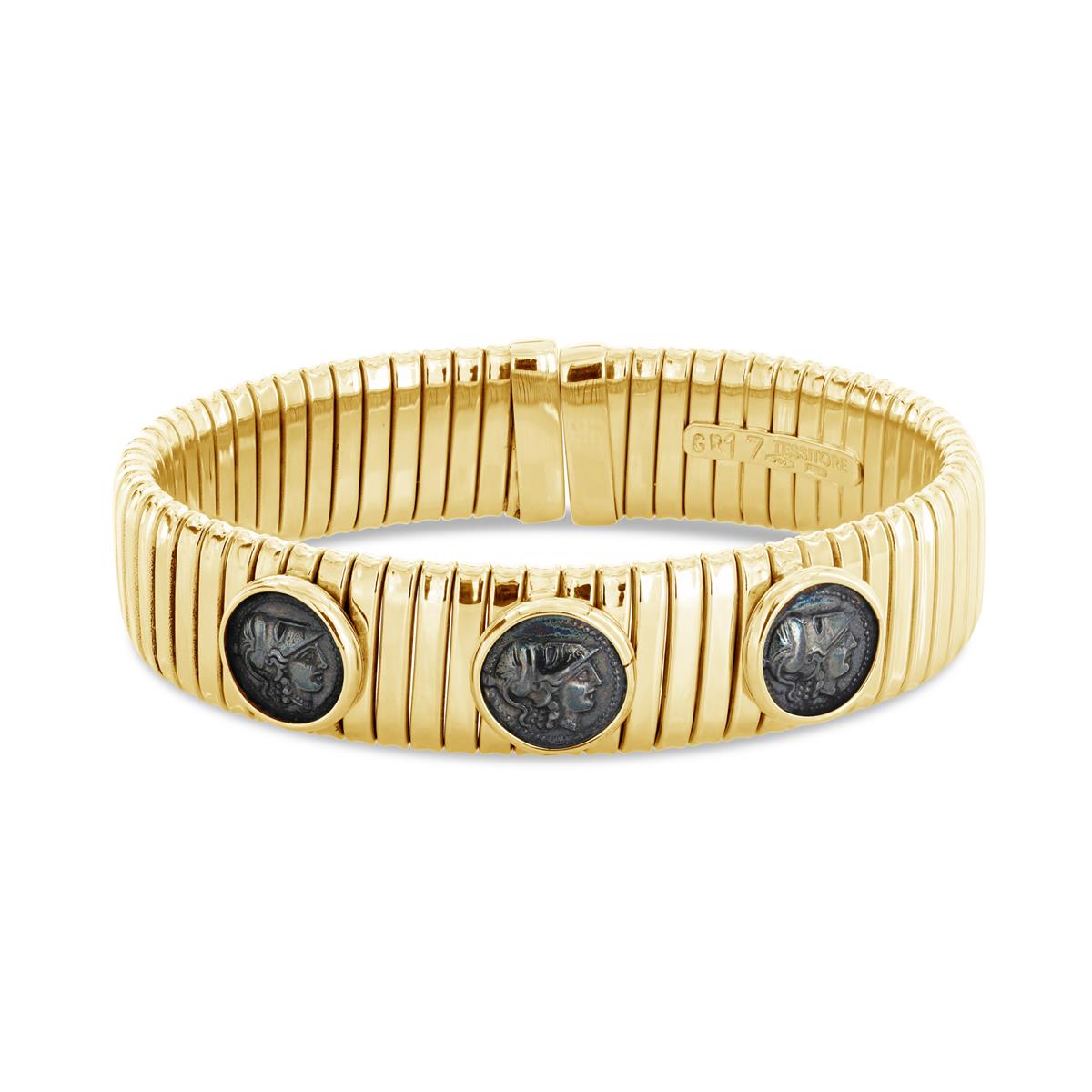 The Bolder The Better in Our Gold & Coin Cuffs 