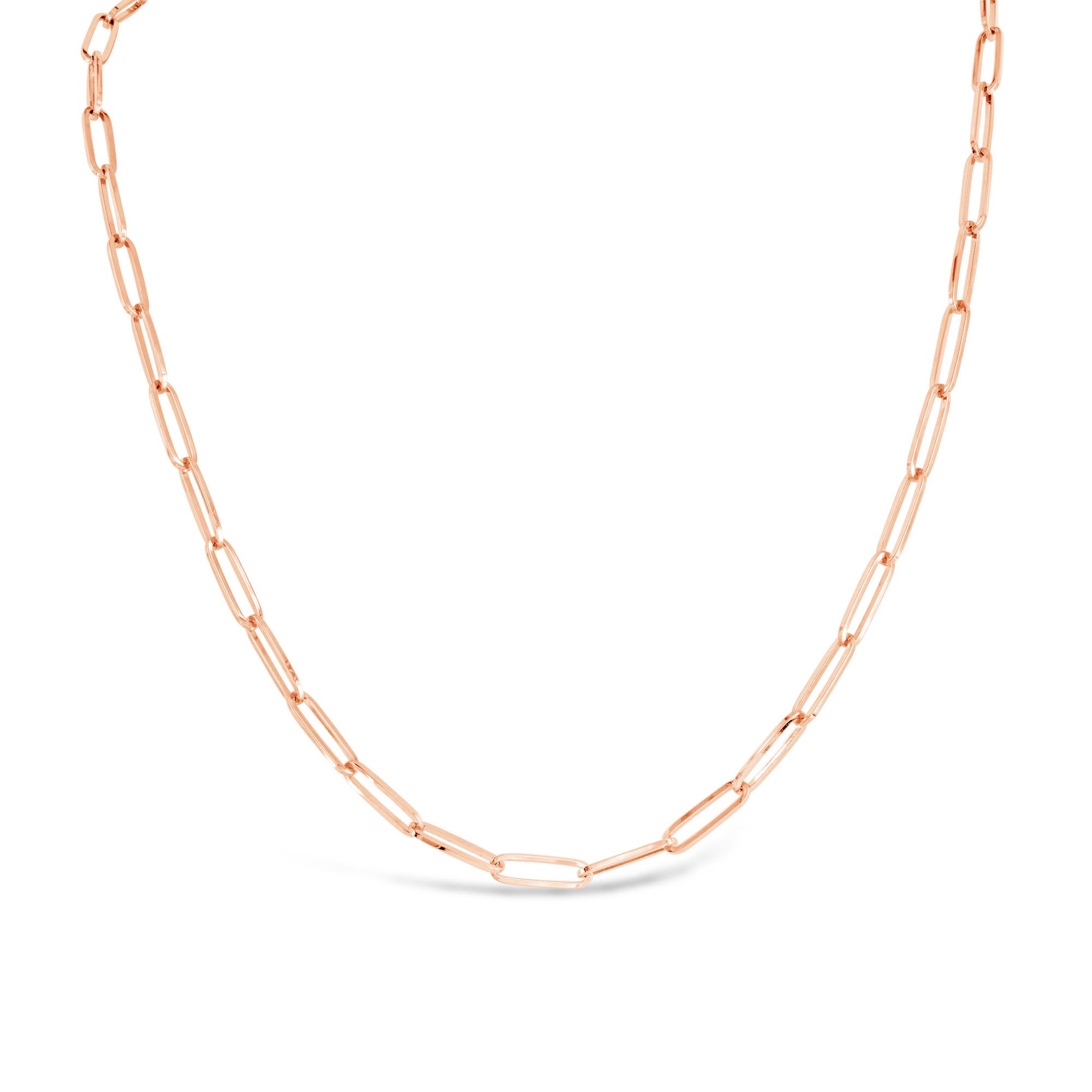 London Collection 14k Rose Gold 5mm Link 30" Chain