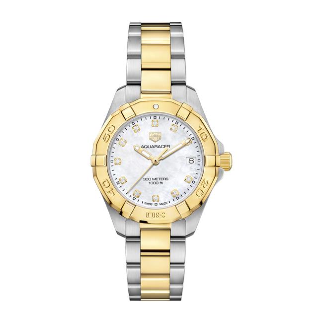 TAG Heuer Aquaracer Date Two Tone Mother of Pearl 32mm