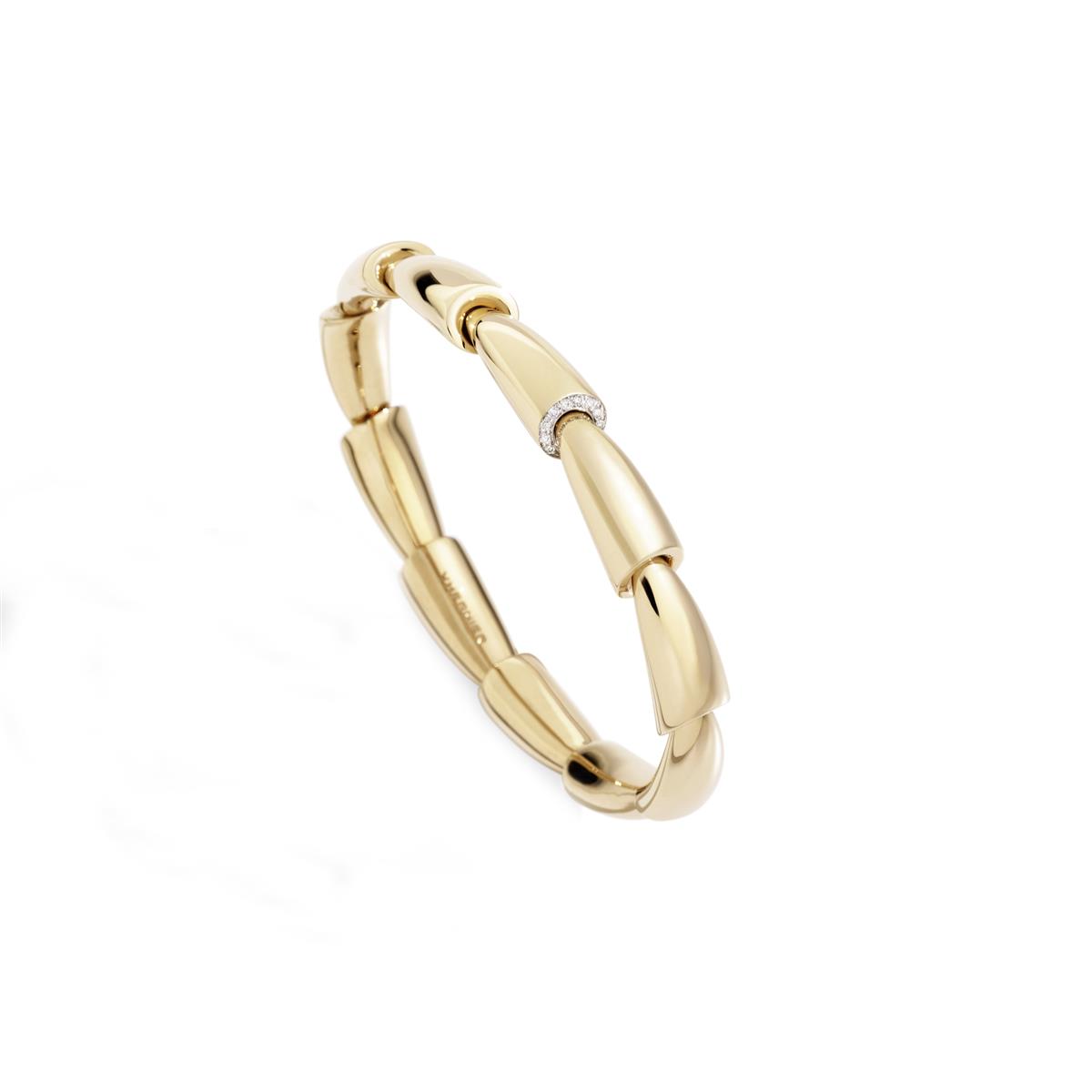 Vhernier Calla Media 18k Rose Gold and Diamond Bracelet