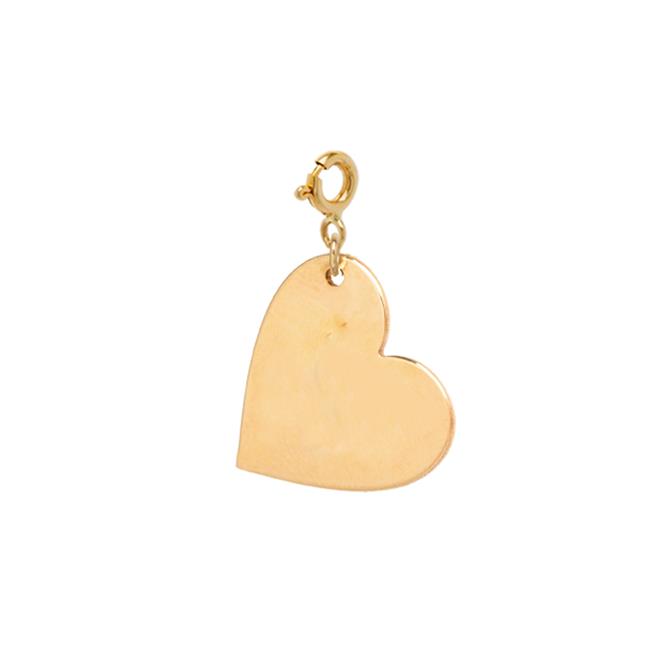 Zoe Chicco 14k Yellow Gold Blank Heart Charm