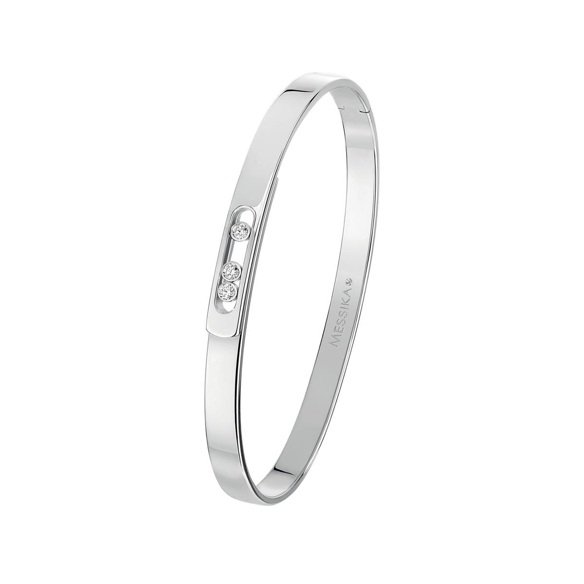 Messika Move Noa 18k Gold Diamond Bangle Bracelet