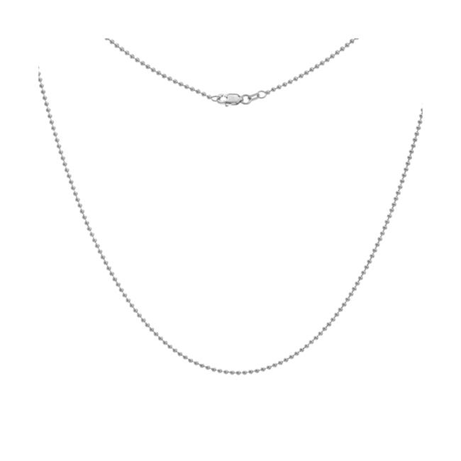 London Collection 14k White Gold 1.5mm Ball Chain 16"