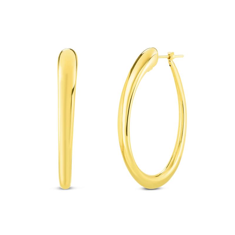 Roberto Coin 18k Yellow Gold Hoops