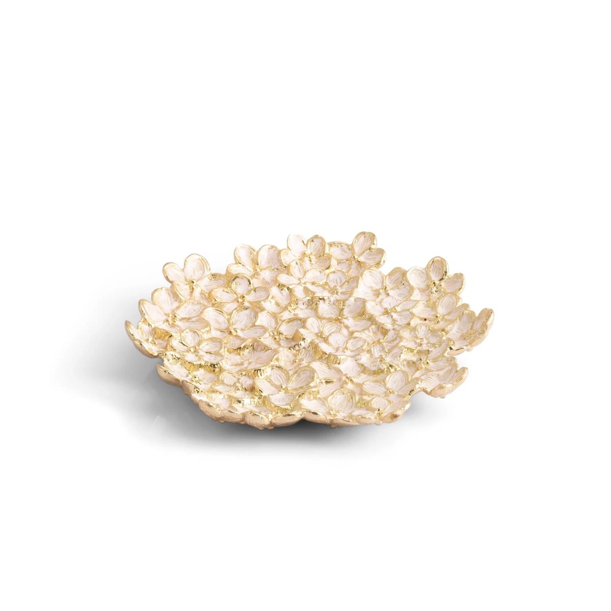 Michael Aram Cherry Blossom Goldtone Pink Enamel Catch All