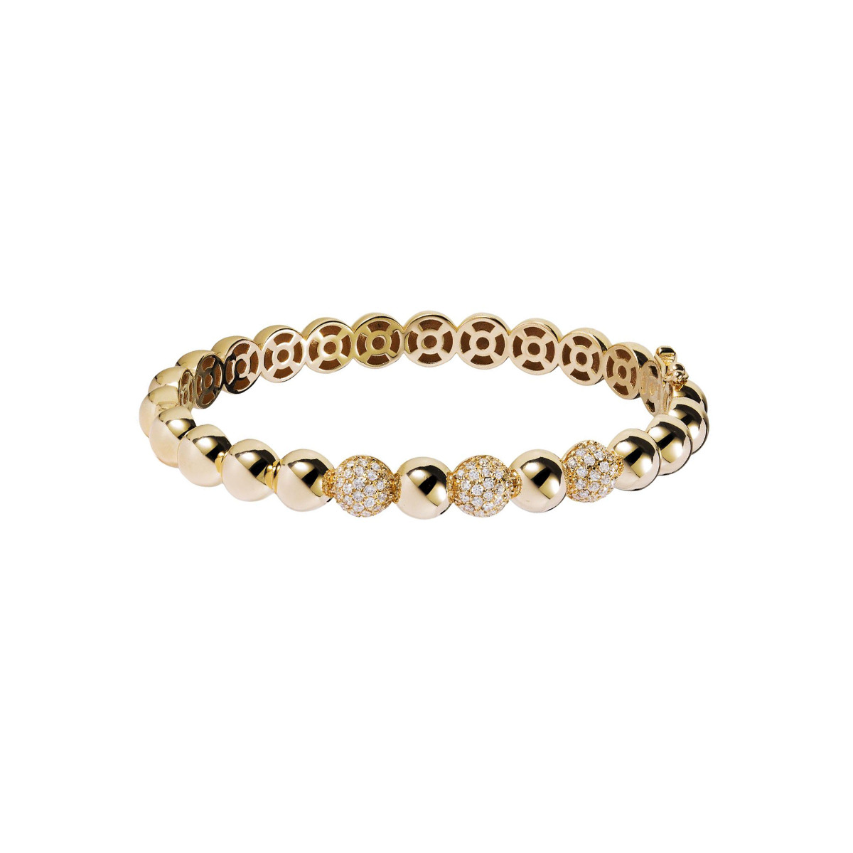 London Collection Yellow Gold Small Boule Diamond Bracelet