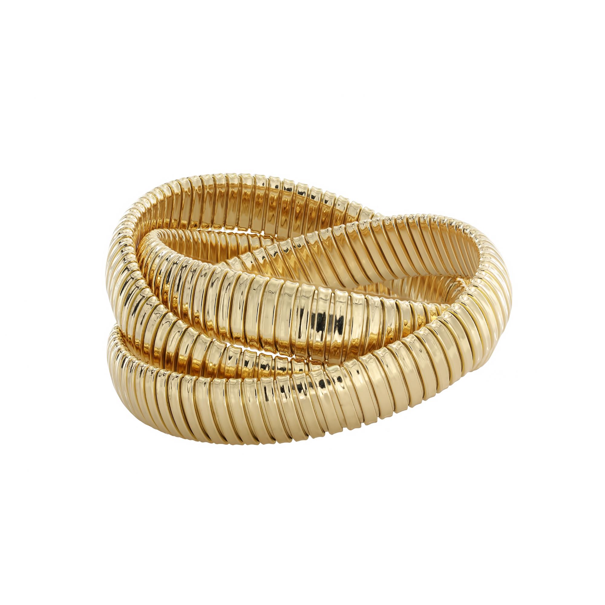London Collection 18k Yellow Gold Tubogas Bracelet