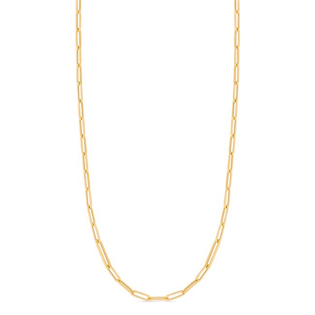 Roberto Coin 18k Yellow Gold Thick Paper Clip Link Necklace