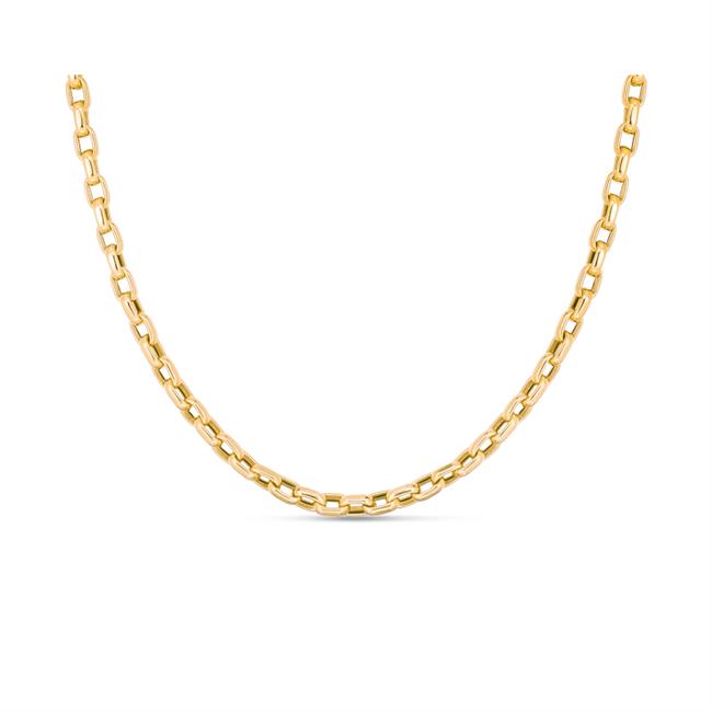 Roberto Coin 18k Yellow Gold Square Link Chain Necklace