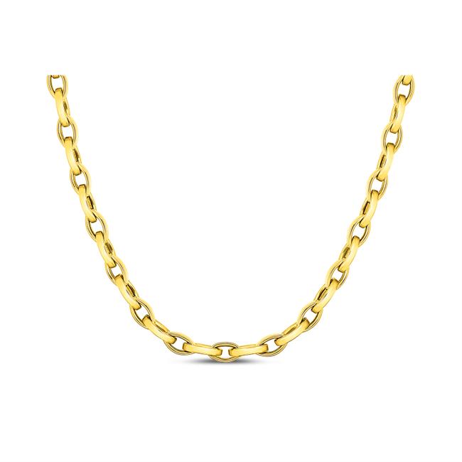 Roberto Coin 18k Yellow Gold Almond Link Necklace