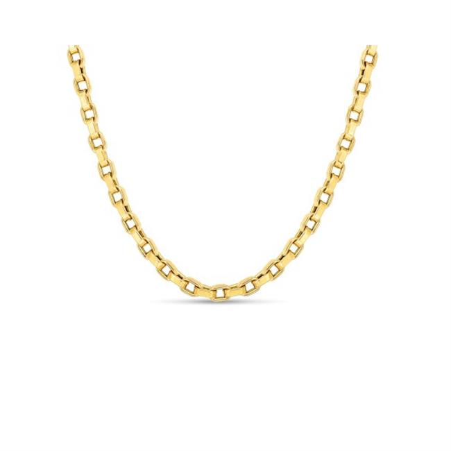 Roberto Coin 18k Yellow Gold Tight Box Chain Necklace 22"