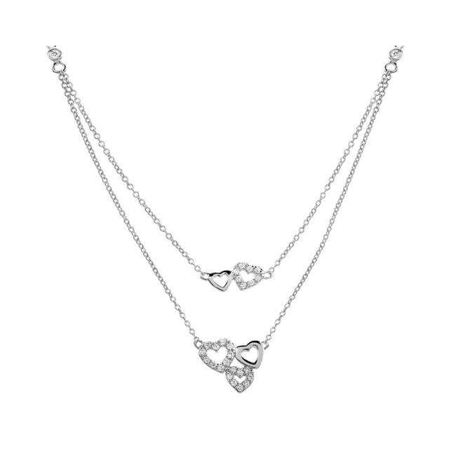 London Collection 14k Gold Layered Open Heart Necklace